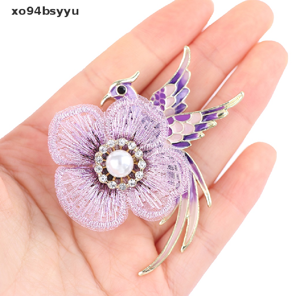 [xo94bsyyu] 1Pc Rhinestone Brooches for Women Enamel Bird Pin Peacock Fashion Brooch Gift [xo94bsyyu]