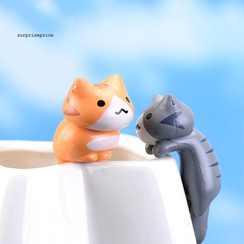 Bộ 6 mô hình mèo mini trang trí sân vườn