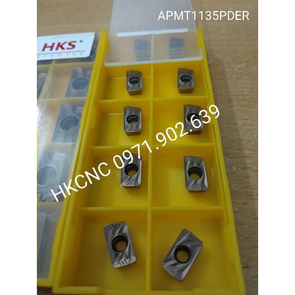 1 HỘP MẢNH PHAY, CHIP PHAY APMT1135 , APMT1604, PHAY HÔNG, PHAY MẶT
