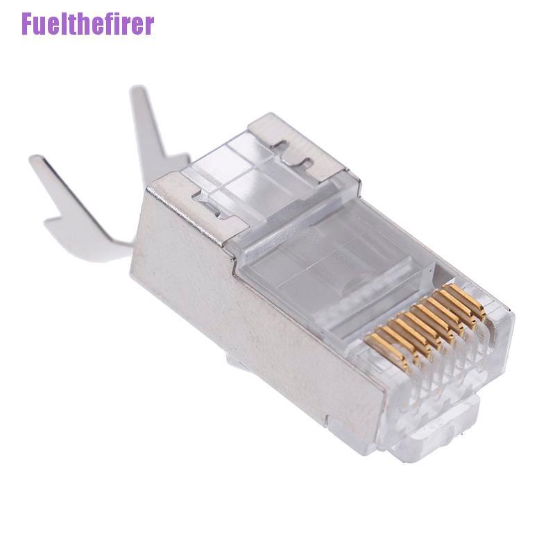 Set 10 Đầu Nối Cat7 Rj45 Cat 7 Pha Lê Ftp Rj45