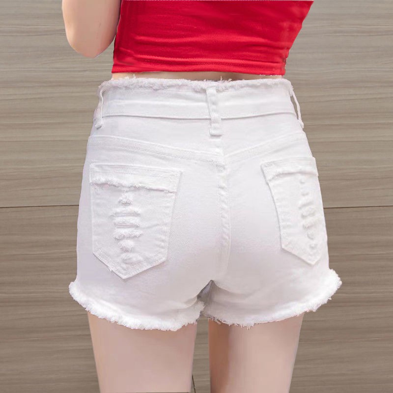 Quần Short Denim Co Giãn Ôm Dáng Viền Rách Thời Trang Hè 2021 Cho Nữ | BigBuy360 - bigbuy360.vn