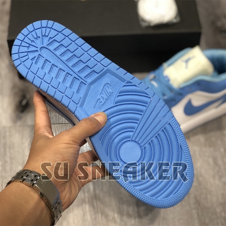 Giày Jordan 1 Low UNC Xanh Dương , JD Xanh Dương Cổ Thấp ( Full Box )
