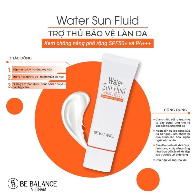 Chống nắng BE’BALANCE - BEBALANCE WATER SUN FLUID