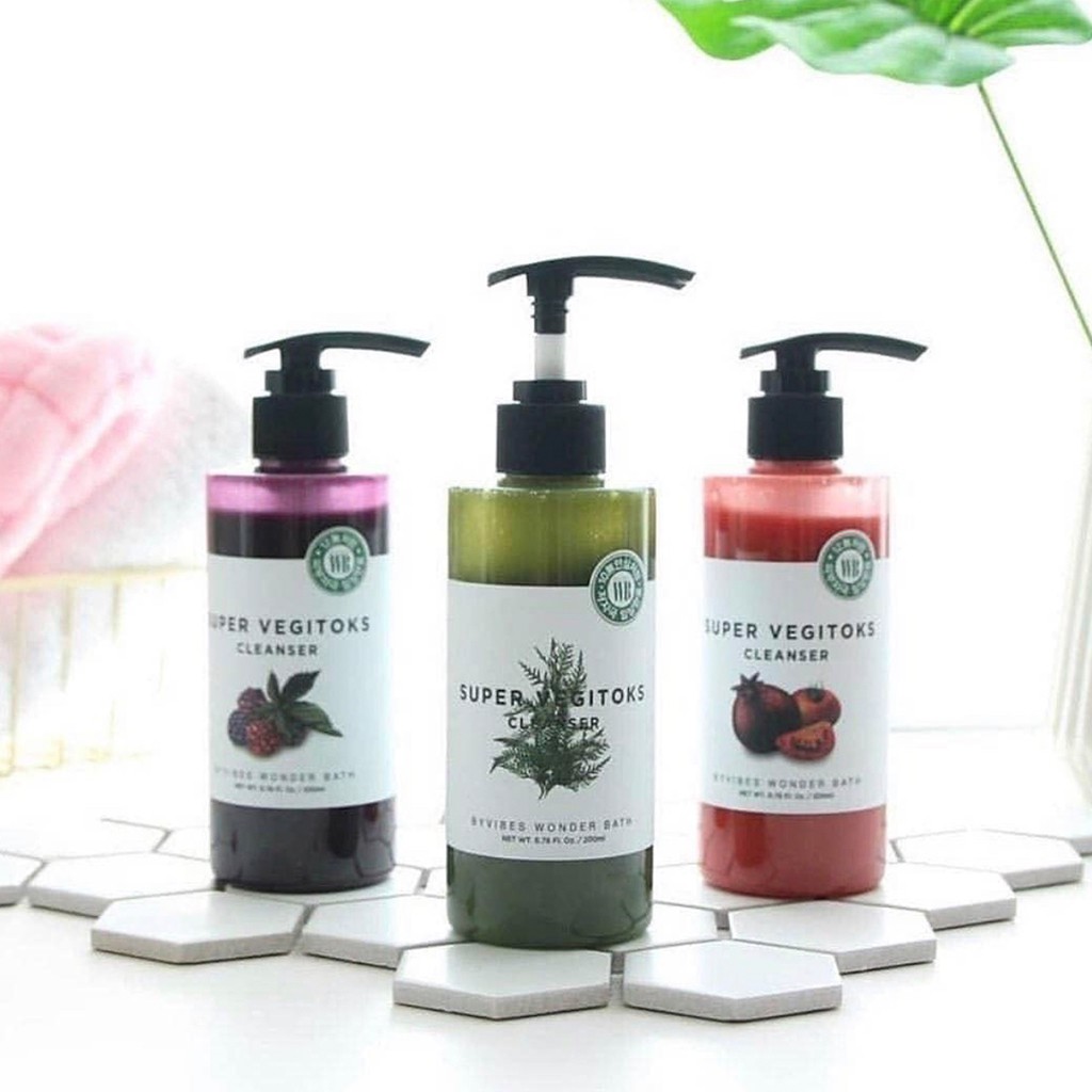 Sữa Rửa Mặt Rau Củ Thải Độc Wonder Bath Super Vegitoks