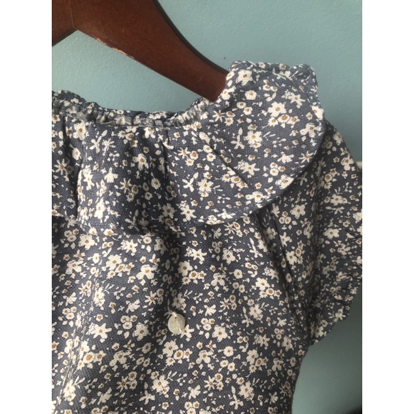 Áo váy bé gái DB 18 tháng 5 tuổi  Áo hoa nhí xuất Hàn cotton xuất dư 0422