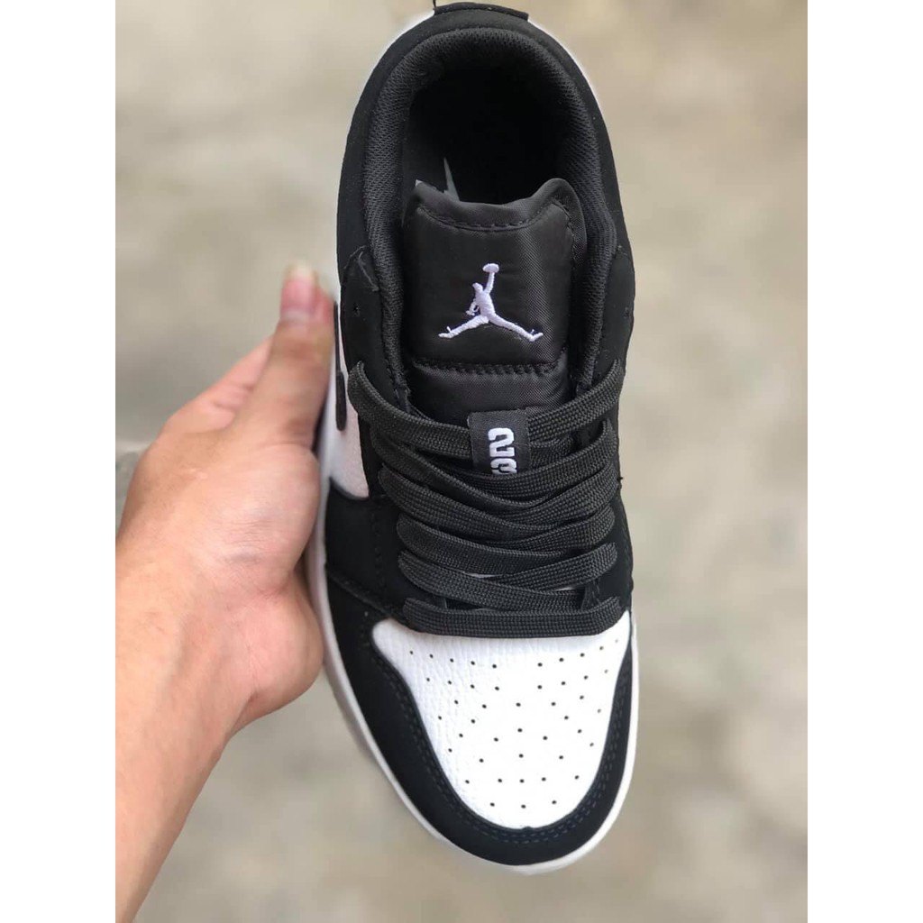[miễn phí đổi trả] giày JORDAN cổ thấp đen trắng siêu hót đế êm da lộn | BigBuy360 - bigbuy360.vn