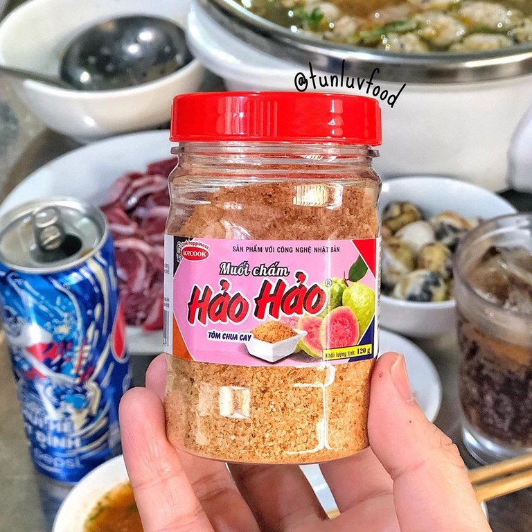 Muối chấm Hảo Hảo tôm chua cay 120g (chính hãng, date mới)