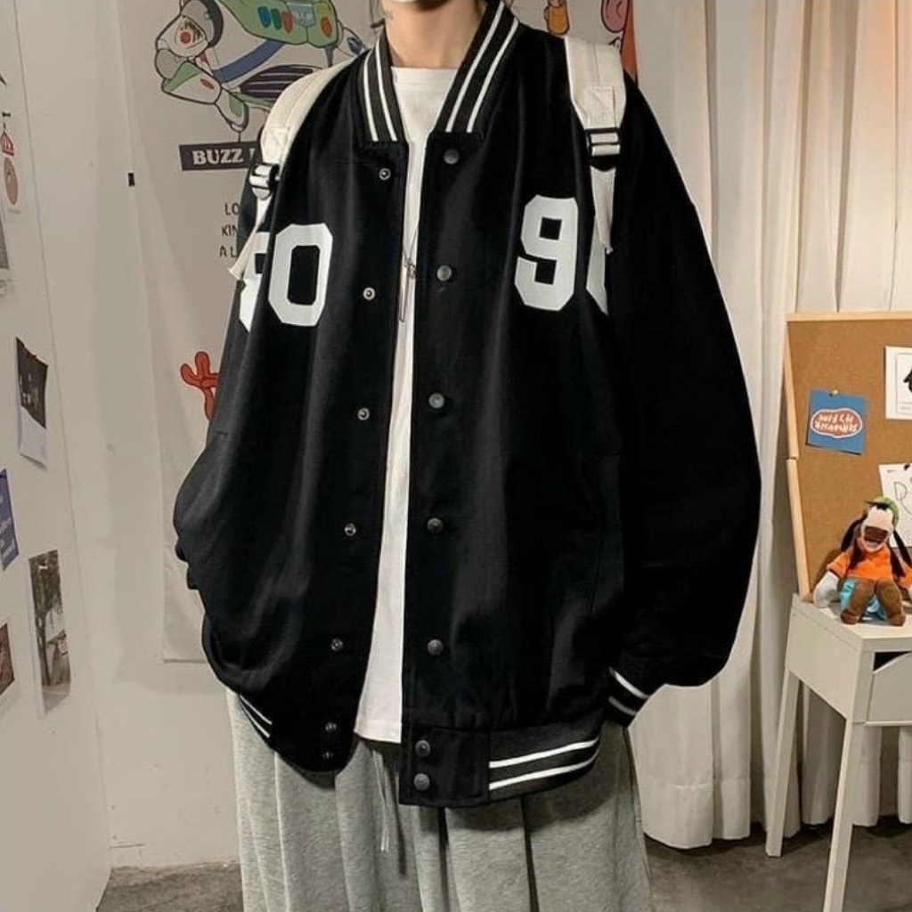 Áo bomber jacket ❤️Áo khoác dù form rộng 2 lớp style Unisex cho nam nữ JK03