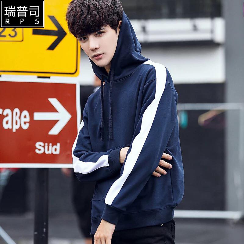 Áo Hoodies Nỉ Nam Dài Tay Có Mũ Phối Kẻ Thời Trang Mixxstore TOP NAM 028 N