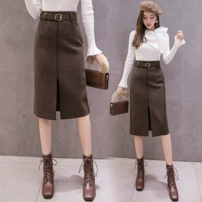 Chân Váy Dạ K Kèm Đai Hàng Hot Thu- Đông | BigBuy360 - bigbuy360.vn