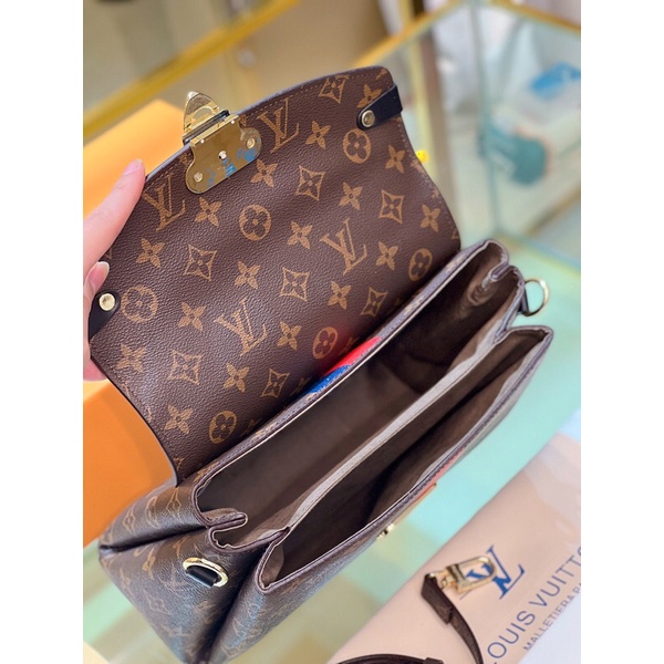 Túi LV cặp hoa nâu