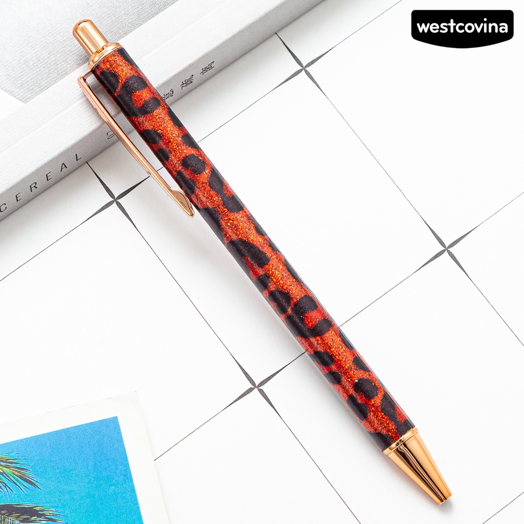 [Hot]✍Bút Bi 1.0mm Họa Tiết Da Báo