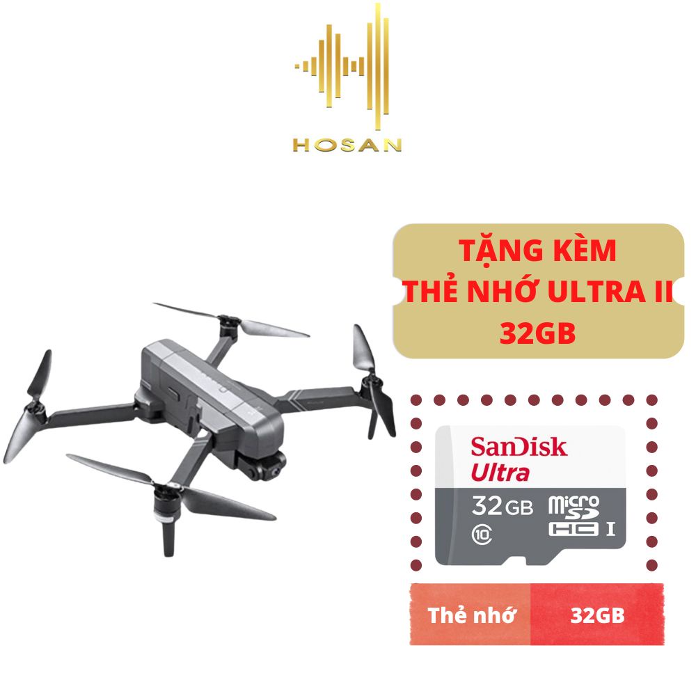 Flycam HOSAN F11S 4K PRO 2021 tặng kèm thẻ nhớ Micro Utra 32GB - Bảo hành 1 tháng