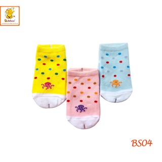 SET 3 ĐÔI VỚ GÓT SƠ SINH CAO CẤP BABIBOO - BS04