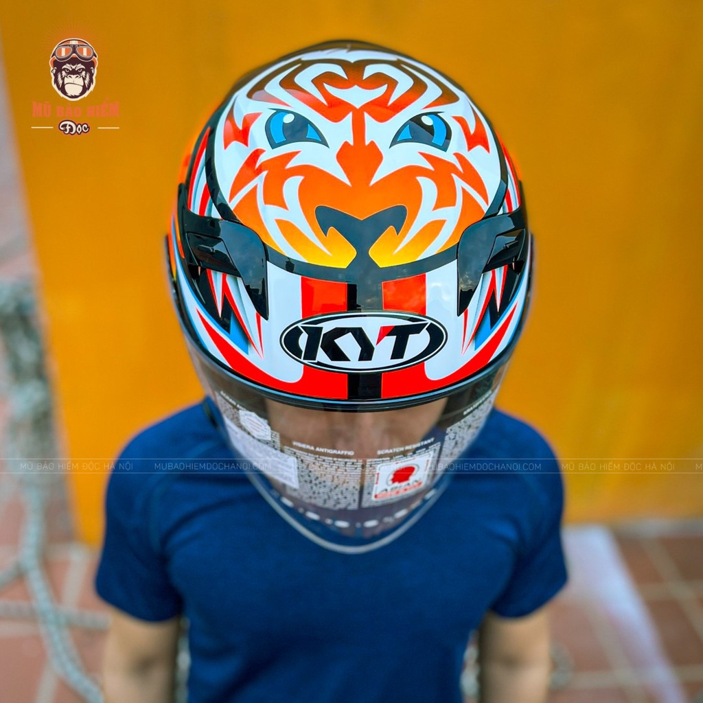 Mũ Bảo Hiểm 3/4 KYT VENOM AXEL BASANI – 2 Kính – Thể Thao, Cao Cấp