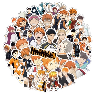 Set miếng dán hoạ tiết chủ đề hoạt hình anime Haikyuu trang trí đa dụng
