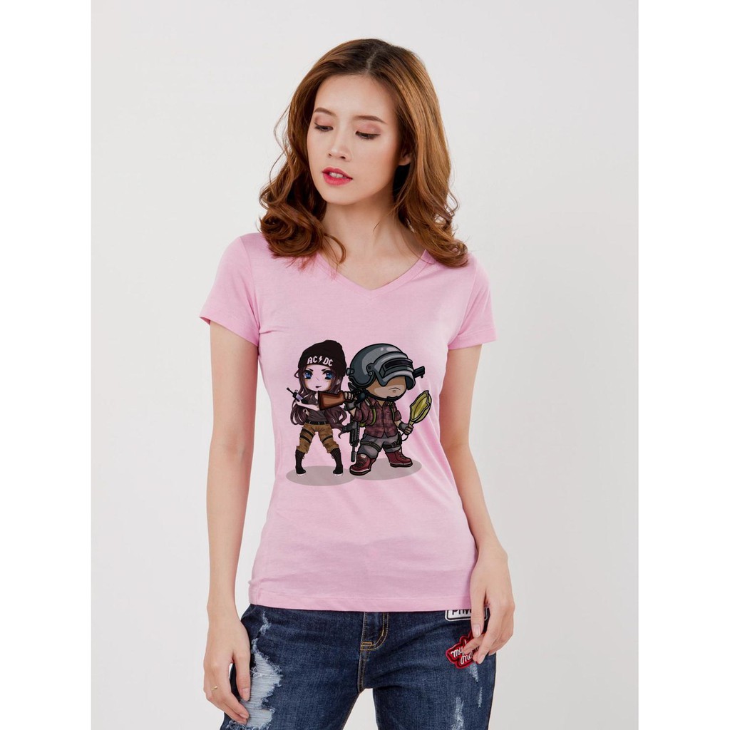 ÁO THUN NAM NỮ AT2378 PUBG GAME AC DC THỜI TRANG AOMI unisex PHONG CÁCH CÁ TÍNH ĐẸP