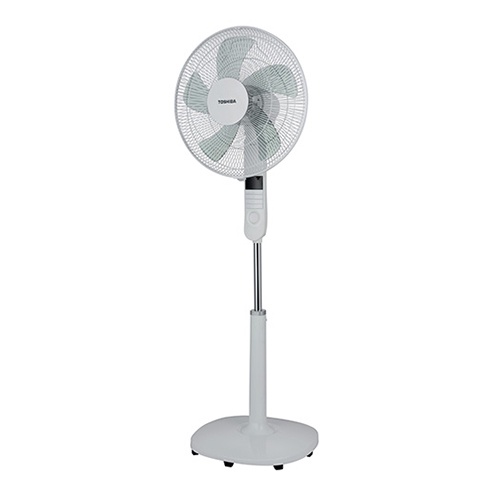 Quạt đứng điều khiển từ xa Toshiba F-LSA20VN 5 cánh hẹn giờ tắt /mở màu xám - Bảo hành hãng 12 tháng