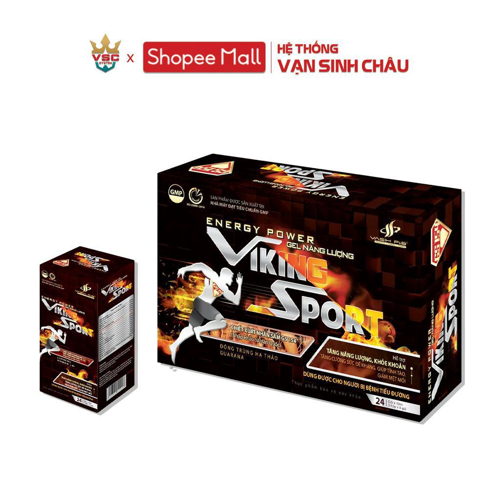 Gel uống Energy Power VIKING SPORT hộp 24 gói x 10ml