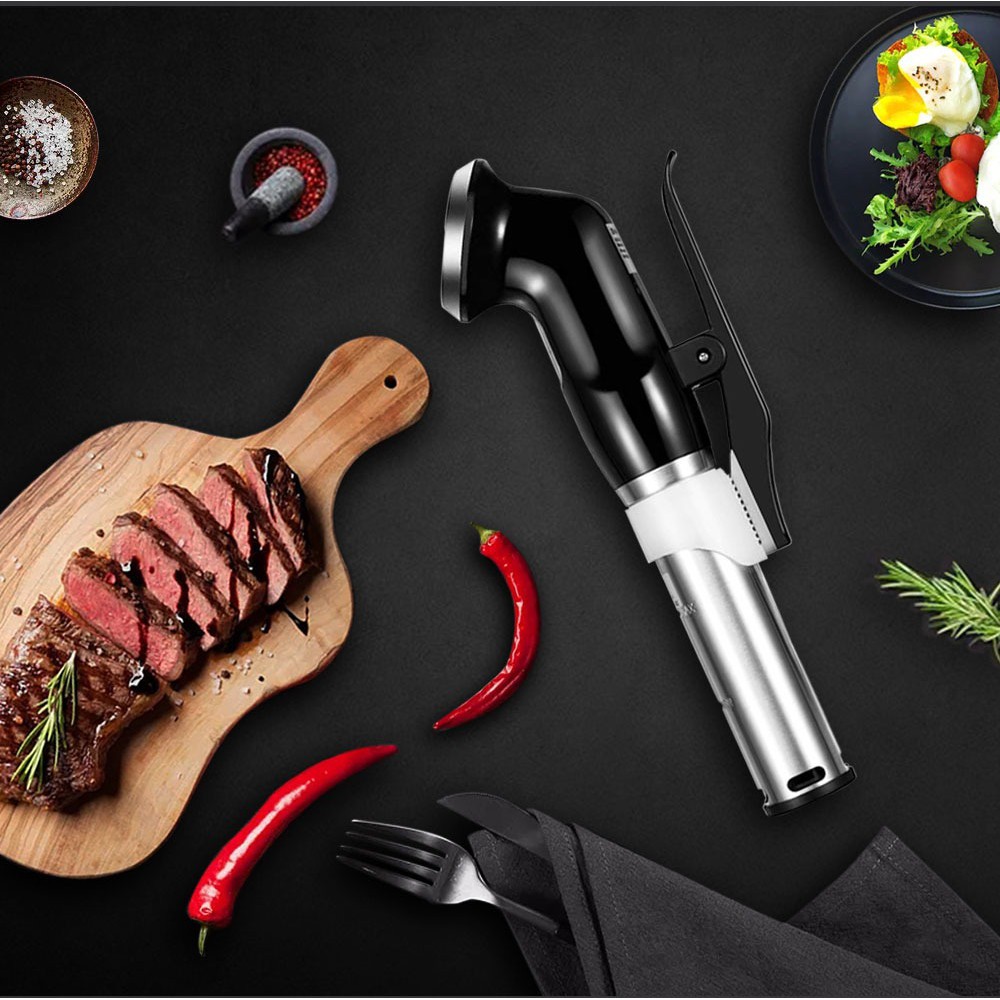 BioloMix Combo bộ bếp Sous vide SV-8001 và các phụ kiện 5 món với máy hút chân không thế hệ mới W300