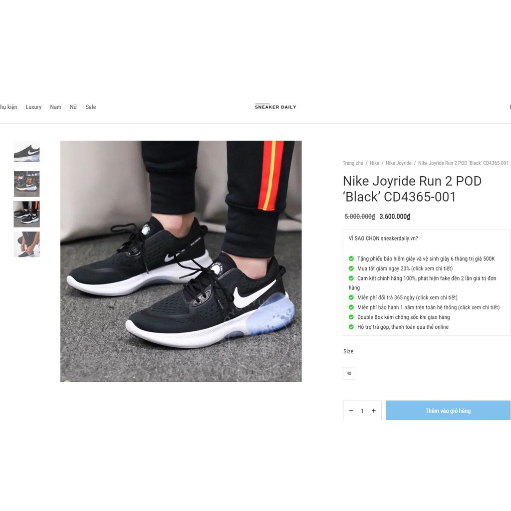 [AUTH] Sale off 70% giầy Nike Joyride Quá Đẹp & Êm!