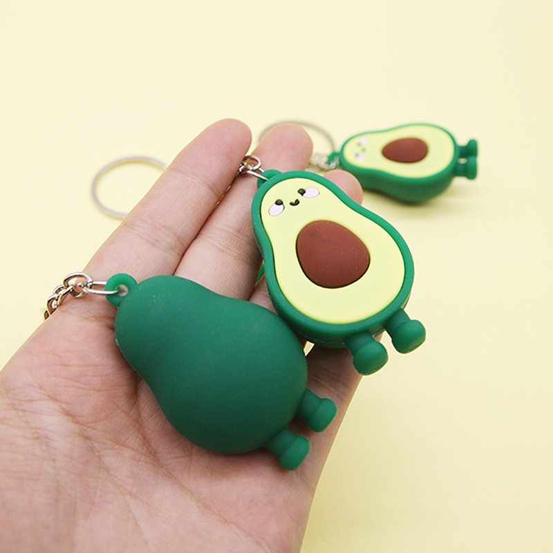 Móc Khóa Nhựa Hình Quả Bơ 3d