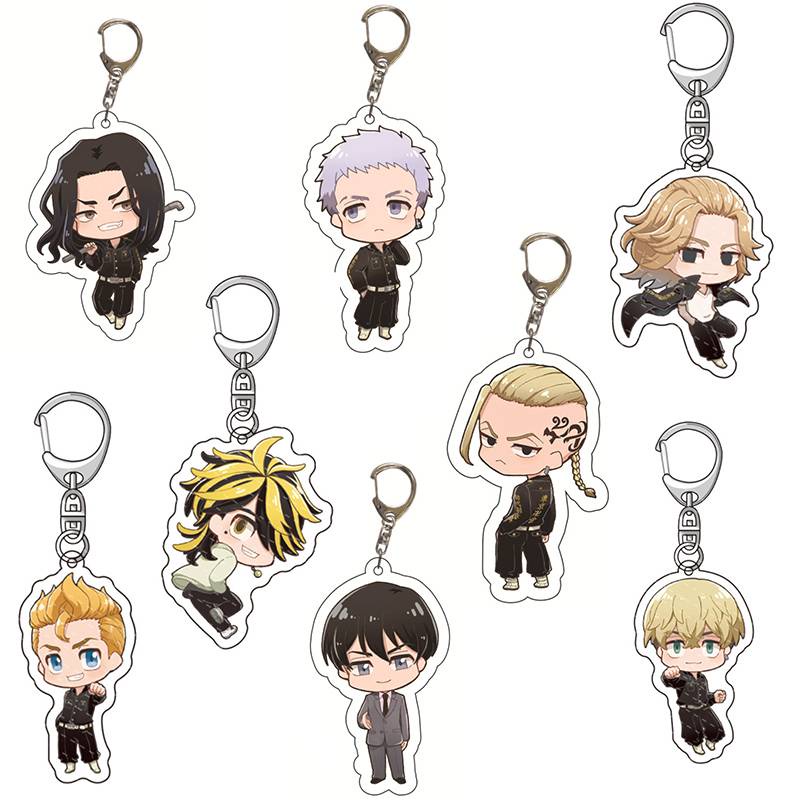 Móc khóa kim loại và nhiều kiểu dáng khác dễ thương đáng yêu Anime Tokyo Revengers Sano Manjirou Hanagaki Takemichi Tachibana Hinata Kawata Souta Keychain Cute  Acrylic Key Chain Pendant Keyring kids Gift