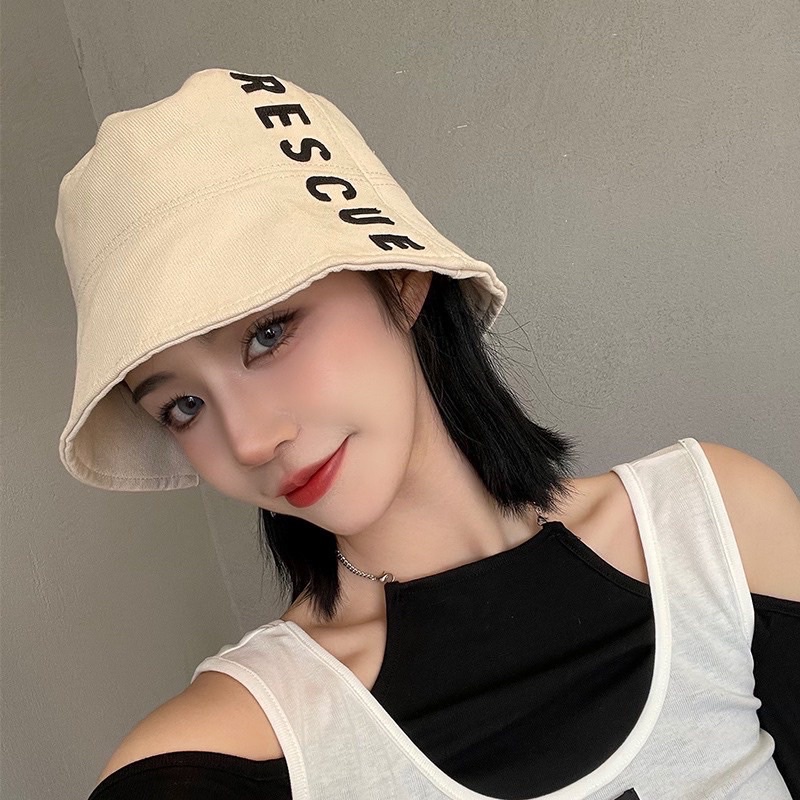 Mũ bucket cụp RESCUE ulzzang form unisex nam nữ