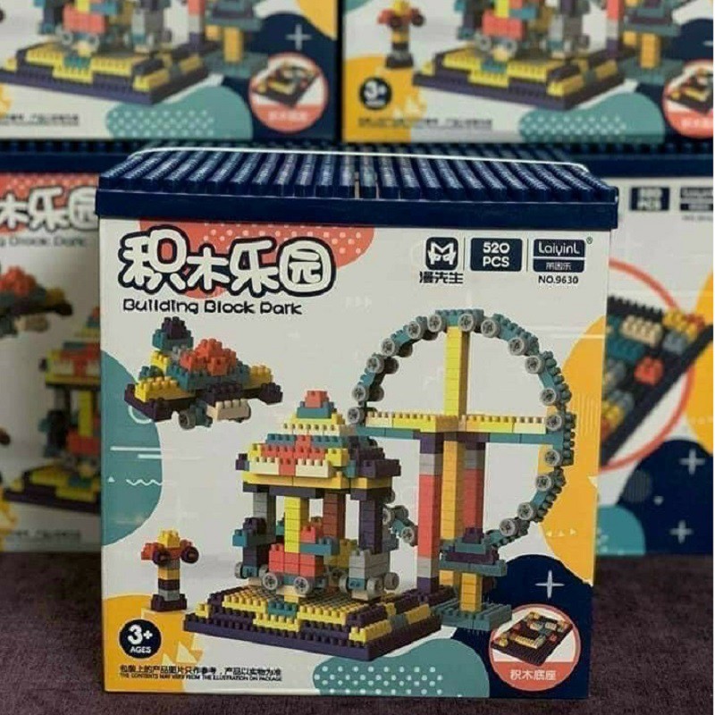 Bộ Đồ Chơi Lắp Ghép Hình Lego 520 Chi Tiết Cho Bé - Trò Chơi Tăng Khả Năng Sáng Tạo Cho Bé Yêu