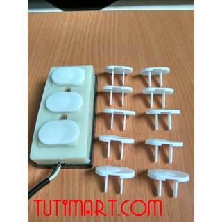 Set 10 nút bịt ổ điện nhựa cao cấp