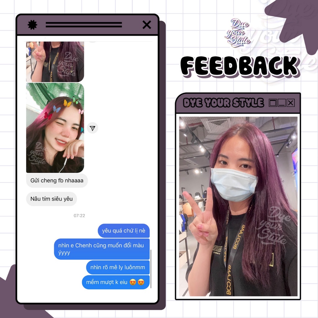 THUỐC NHUỘM TÓC NÂU TÍM