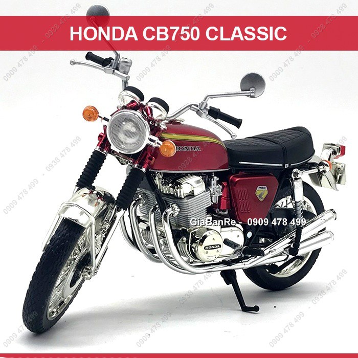 Xe Mô Hình Moto Honda Dream CB750 Four Tỷ Lệ 1:12 - Joycity - 8682do