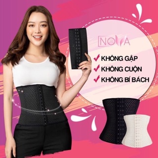 Đai nịt bụng thông hơi thoáng khí co giãn định hình chống cuộn siết eo giảm mỡ sau sinh
