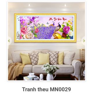 Tranh thêu kín phu Thê viên mãn mn0029 (148*68) mn0030 ( 190*88)