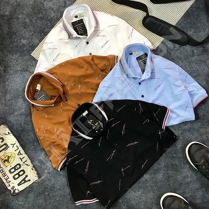 Áo Thun Nam Có Cổ 💕𝘍𝘳𝘦𝘦𝘴𝘩𝘪𝘱💕 Áo Polo Nam Tay Ngắn Heyboy Xược Thun Cotton Mềm Mịn 4 Màu 4 Size - Mã PS0008 - STAND | BigBuy360 - bigbuy360.vn