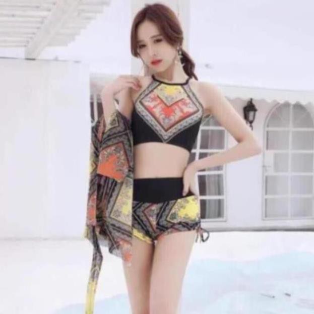 Bộ bikini nữ - Bộ đồ đi biển - Bộ đồ bơi nữ 3 chi tiết cực kì sang chảnh | BigBuy360 - bigbuy360.vn