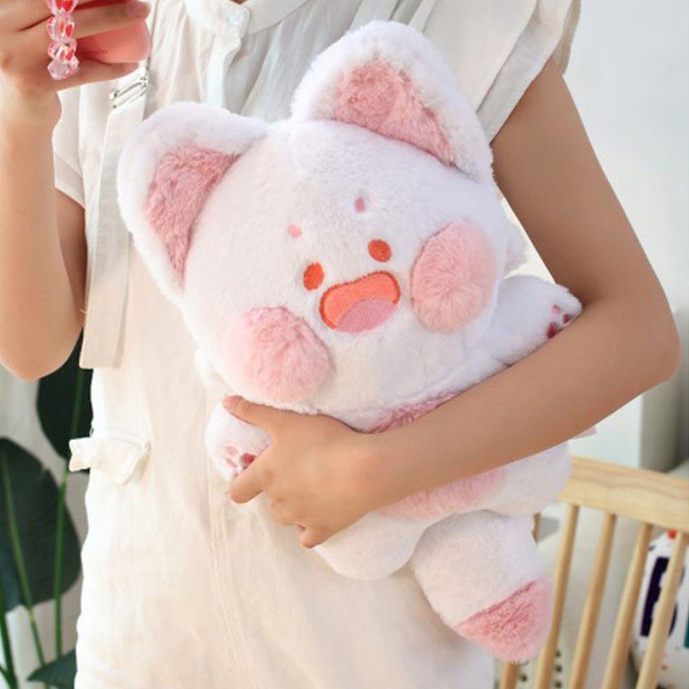 LILYES Đồ chơi nhồi bông Hình Mèo Hoạt Hình Dễ Thương Trang Trí Nhà Cửa
