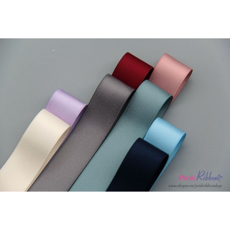 Ruy băng lụa mờ cao cấp làm sản phẩm handmade