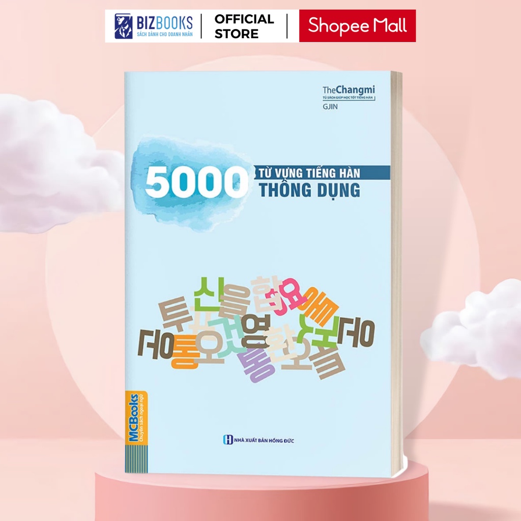 Sách - 5000 Từ Vựng Tiếng Hàn Thông Dụng - Bizbooks TẶNG Sổ Tay và Bookmark