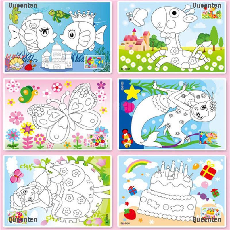 ★Queen★5D Diamond Embroidery Kids Painting Kit Mosaic Learning Educational Puzzles Cartoon DIY Gift