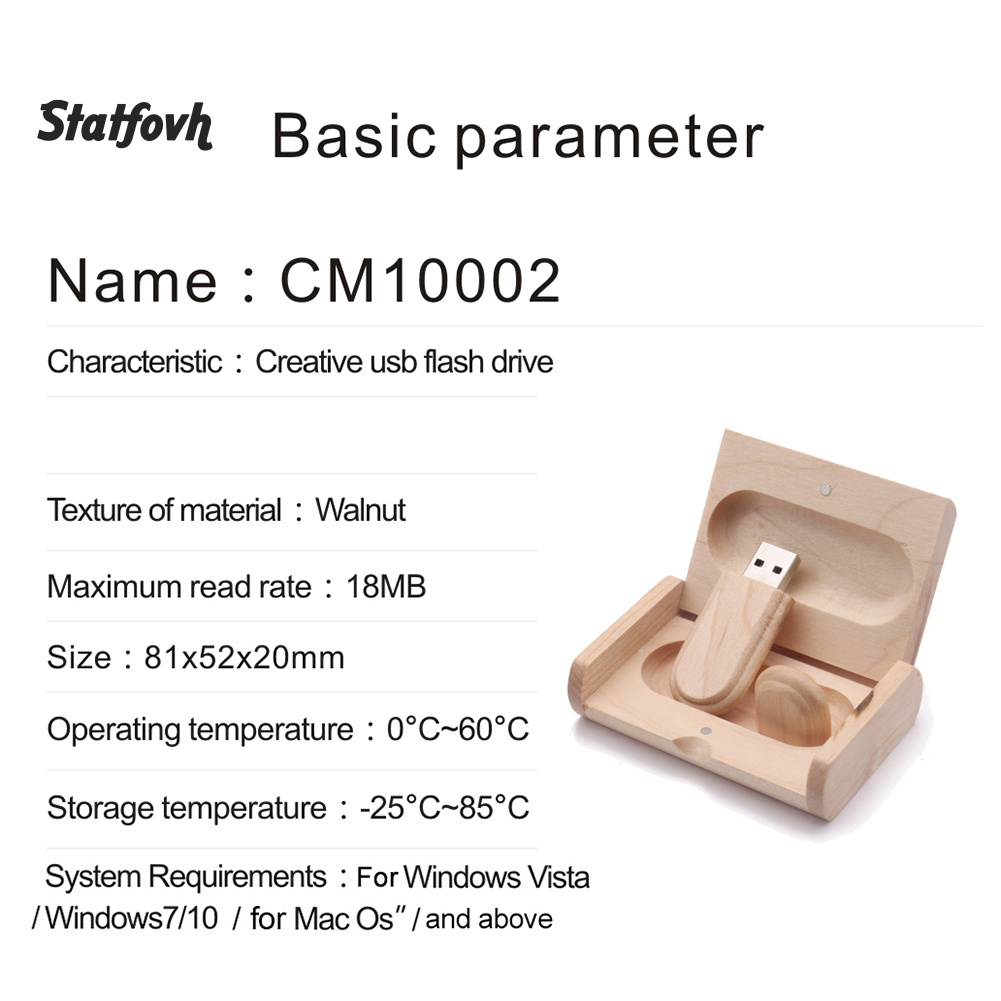 Usb Dung Lượng 4gb 8gb 16gb 32gb 64gb Vỏ Gỗ | BigBuy360 - bigbuy360.vn