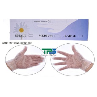 Gang tay không bột trong suốt