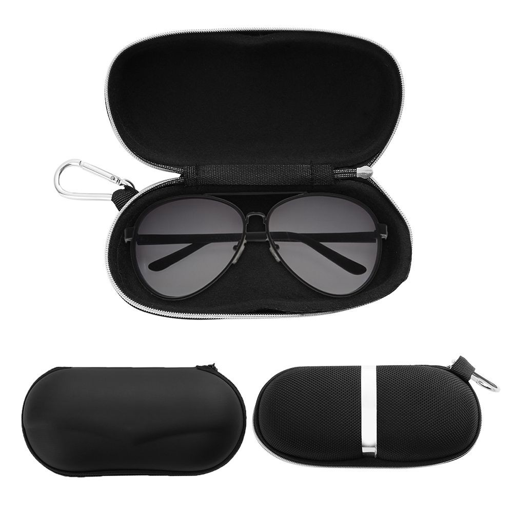 Fashion Rectangle Protable Zipper Box Sunglasses Case Eyewear Protector Hard Eye Glasses