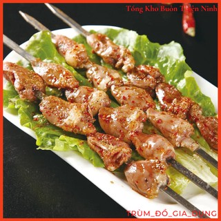 Set 10 Que Xiên Nướng Thịt Inox cao cấp