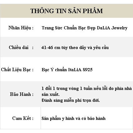 Bộ dây chuyền bạc nữ DaLiA Jewelry thiên thần có cánh