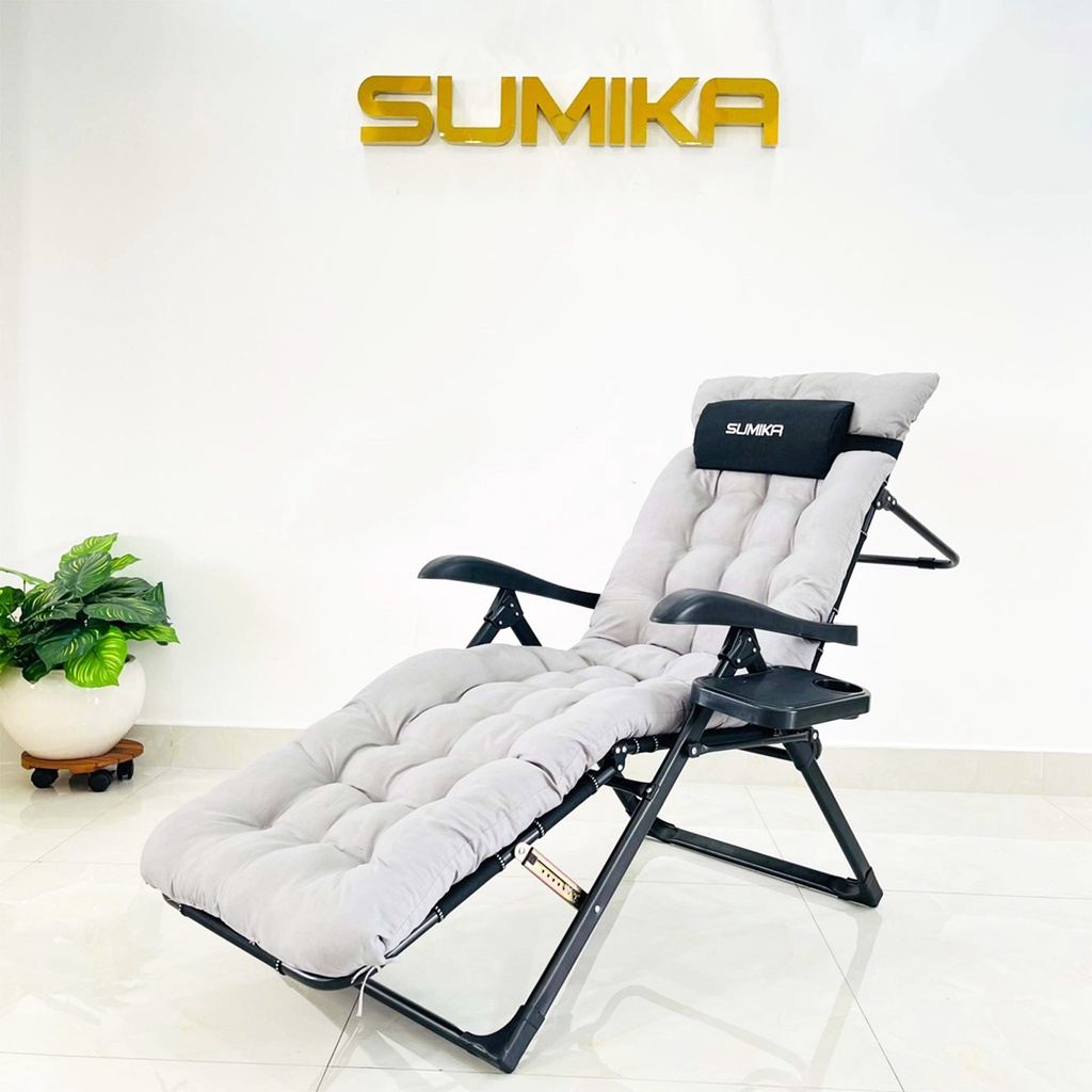 Nệm Ghế xếp thư giãn SUMIKA, chiều dài 1.55m, nệm mút bông
