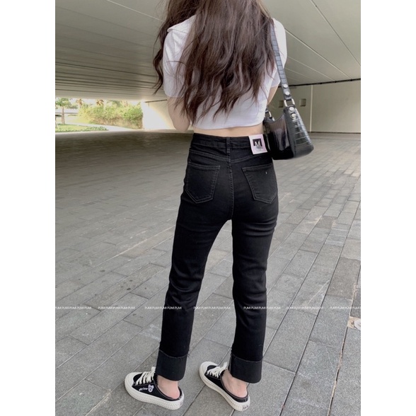 Quần jean nữ mềm co giãn tốt có thể mặc 2 kiểu size SML Pumi
