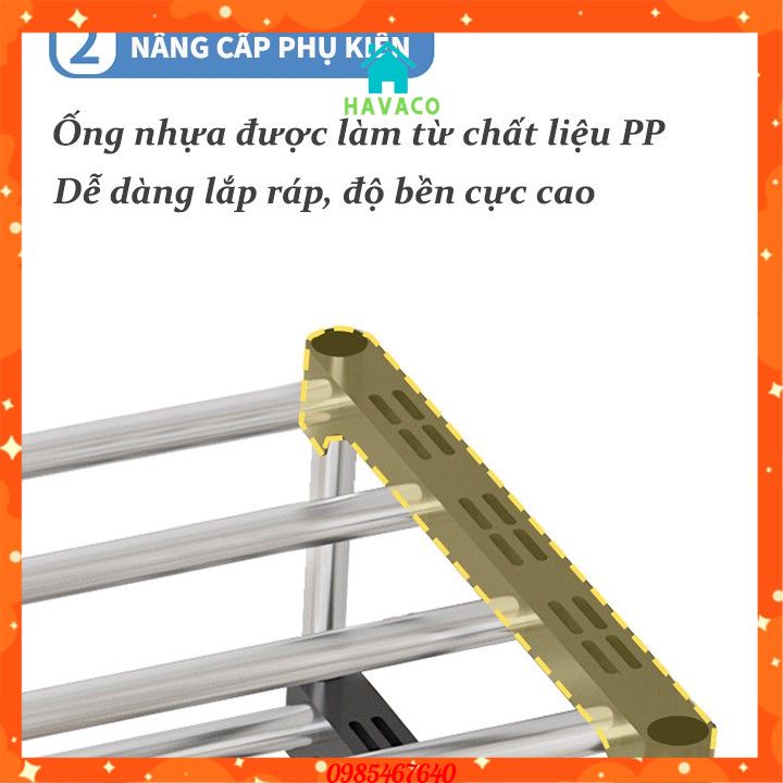 Kệ giày dép đa năng Inox 5 tầng  có thể tháo rời - HÀNG LOẠI TO CHẮC CHẮN