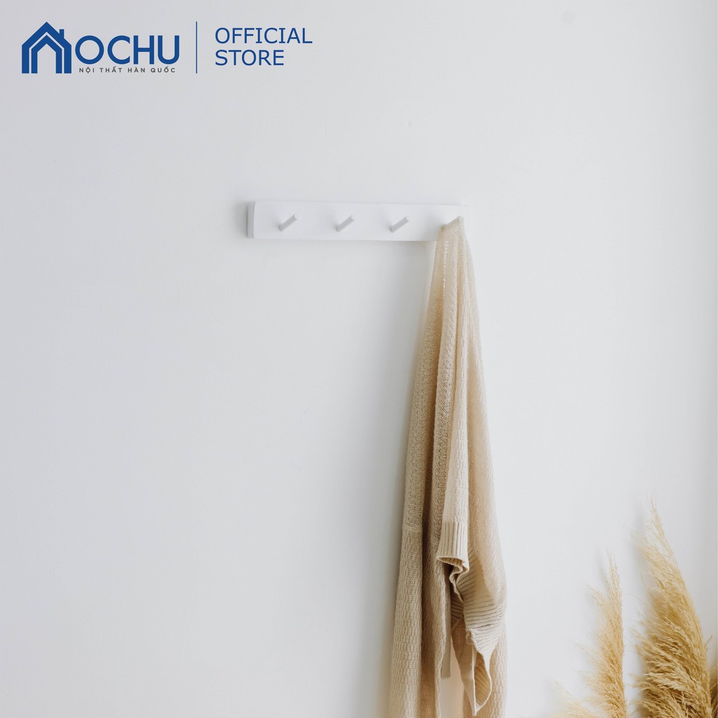 Móc gỗ treo gắn tường OCHU giá treo quần áo đồ đa năng MANDY 4F Nội thất thông minh decor phòng ngủ