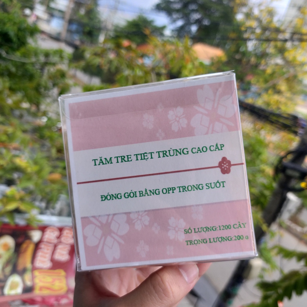 HỘP TĂM TRE TIỆT TRÙNG CAO CẤP 1200 CÂY